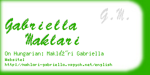 gabriella maklari business card